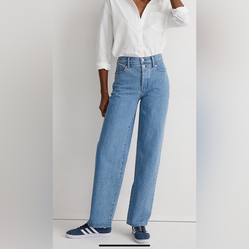 Madewell PV Wide Leg Harding Wash Jean